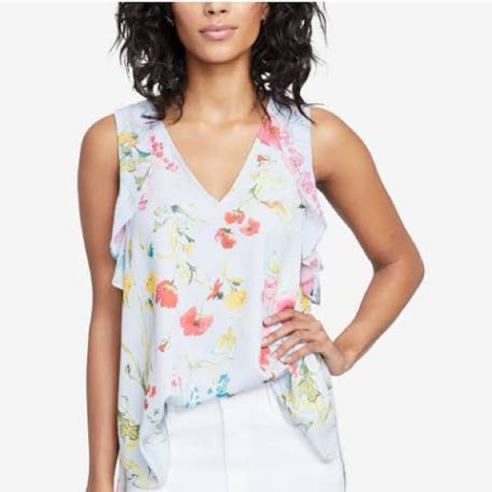 Rachel Roy Floral Sleeveless Top